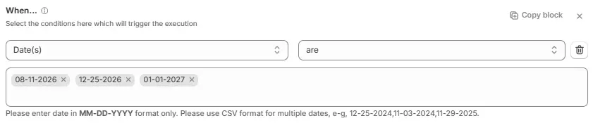 Are Multiple Dates