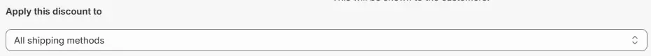 All shipping methods