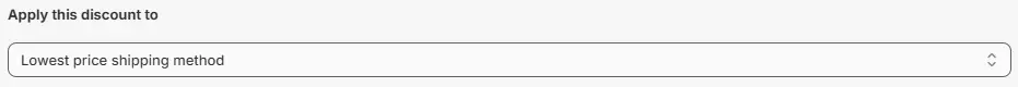Lowest price shipping method